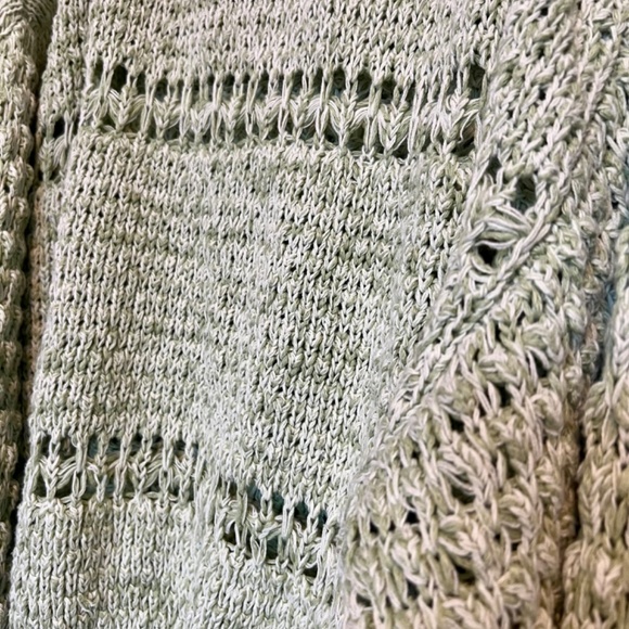 Oversized Free People Heather green summer sweater, small - Picture 4 of 4